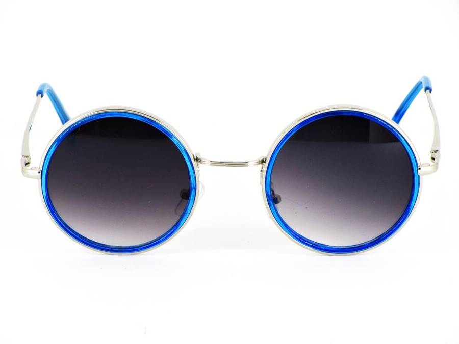 Belletti John Lennon Yuvarlak Cam Bayan Güneş Gözlüğü bl1845 - Mavi