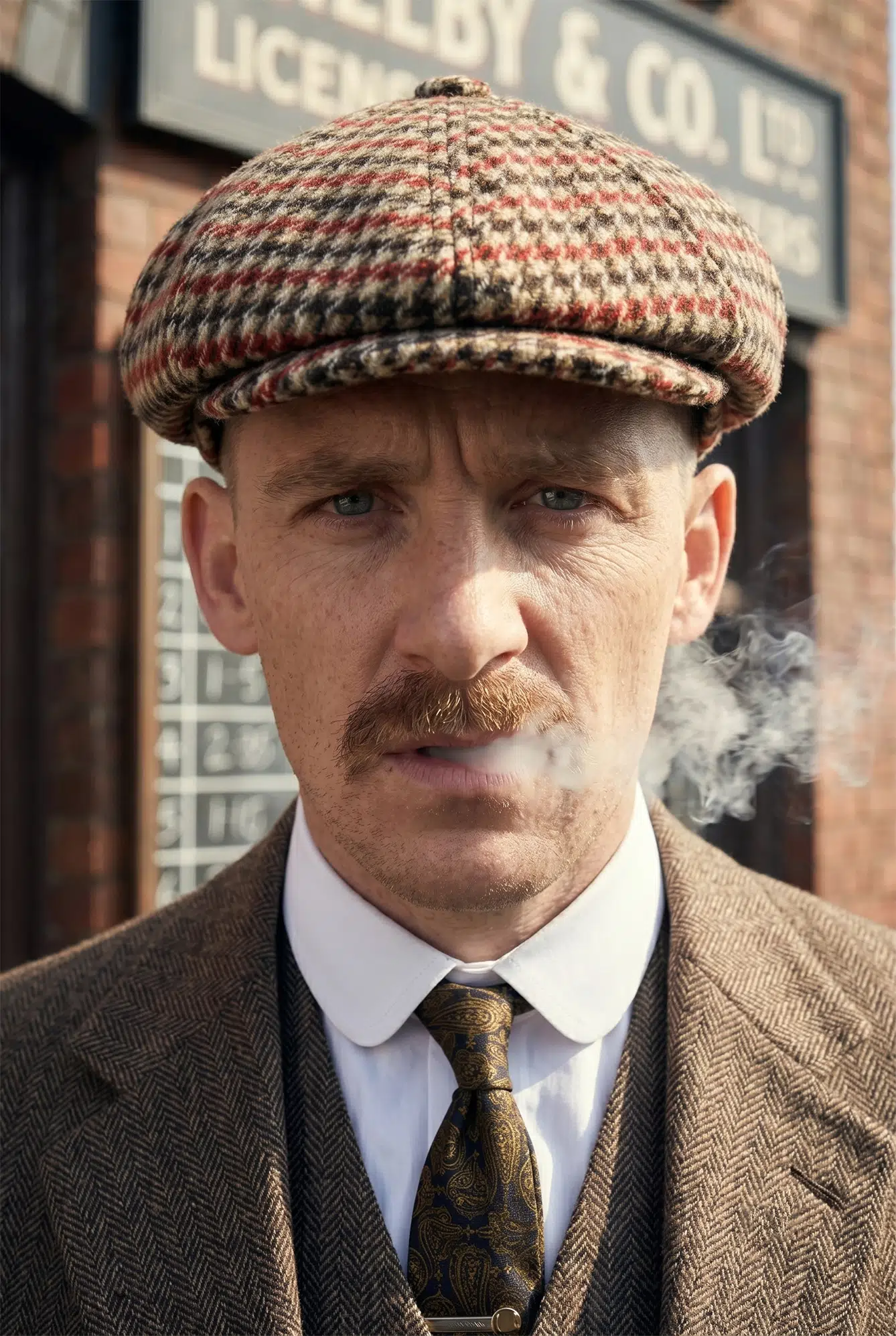Erkek Kasket Peaky Blinders Driver Kaşmir Şapka Bere Fötr cp224u - Turuncu