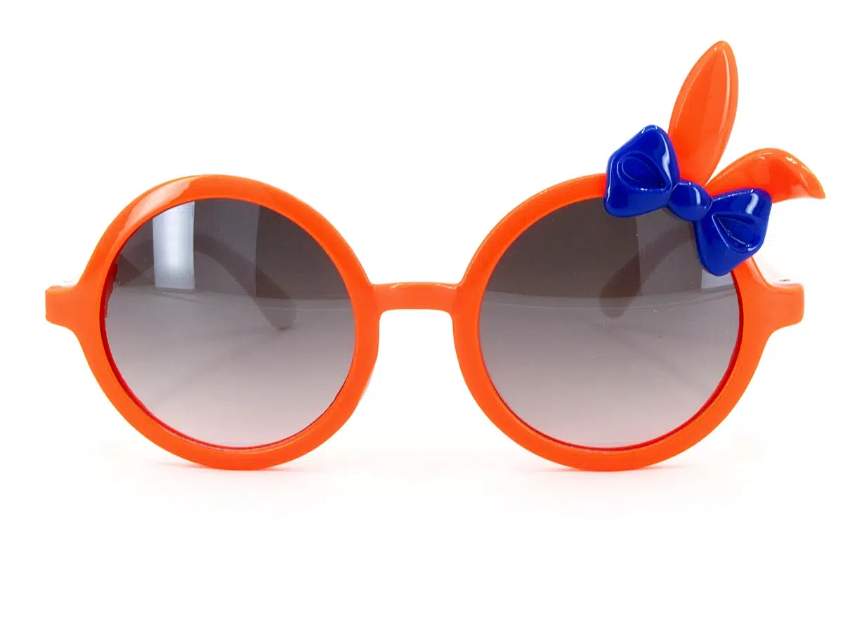 Extoll Kız Çocuk Güneş Gözlüğü Tavşan Kulağı Fiyonklu ex252 - Ç-Turuncu / S-Beyaz
