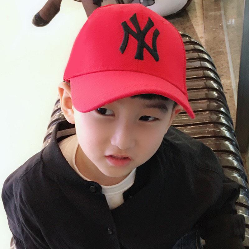 Garson Boy Çocuk NY Cap Şapka Kırmızı cp233