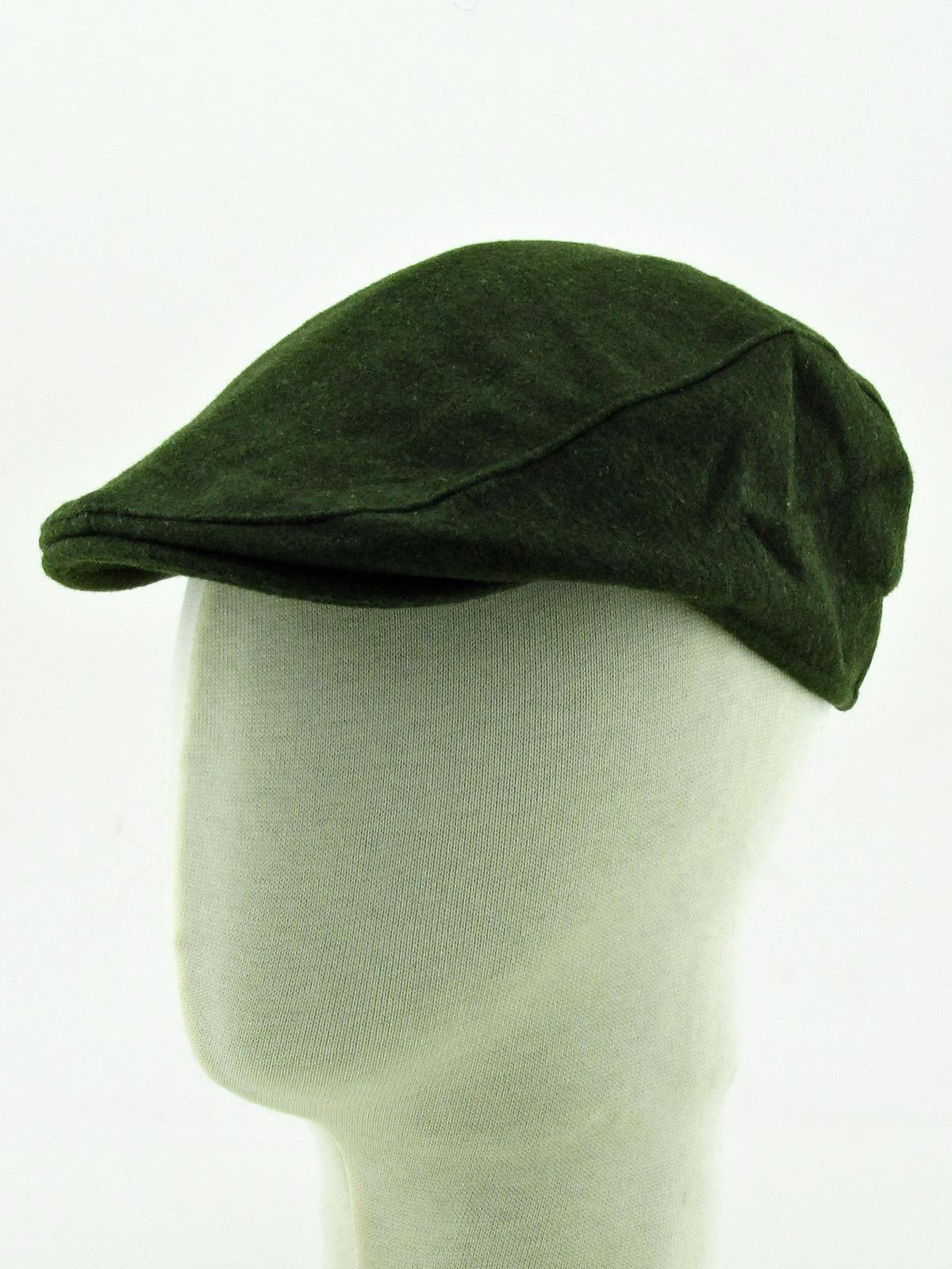 Kaşe İngiliz Kasket Flat Ördek Model Erkek Şapka cp230 - Koyu Yeşil