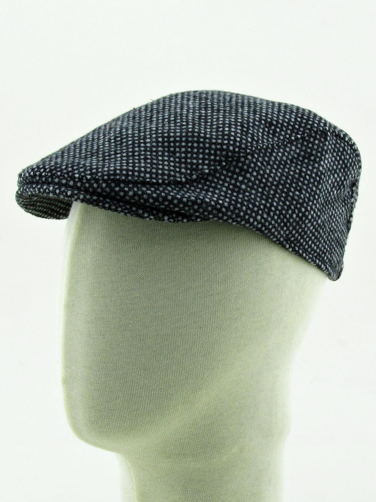 Kaşe İngiliz Kasket Flat Ördek Model Erkek Şapka cp230 - Siyah - Gri