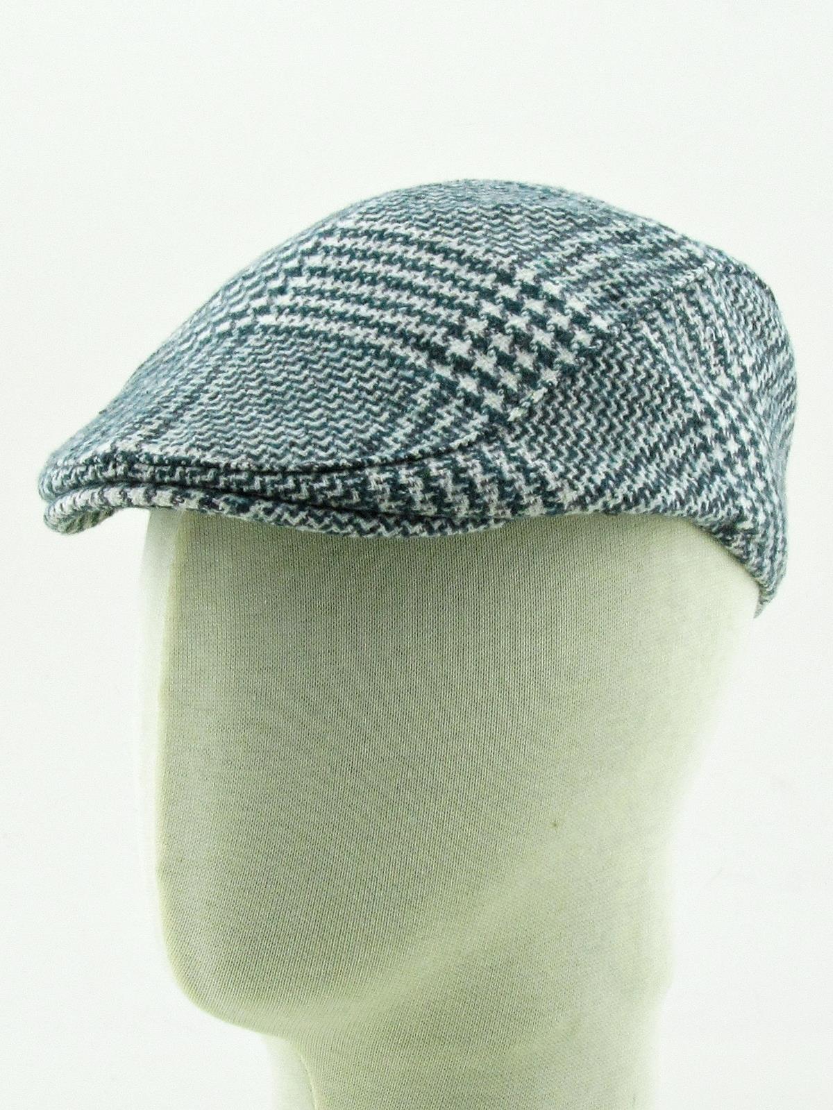 Kaşe İngiliz Kasket Flat Ördek Model Erkek Şapka cp230 - Yeşil Beyaz