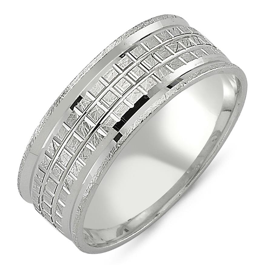 Modern Taşsız Gümüş Alyans Söz Nişan Yüzüğü wr70-1