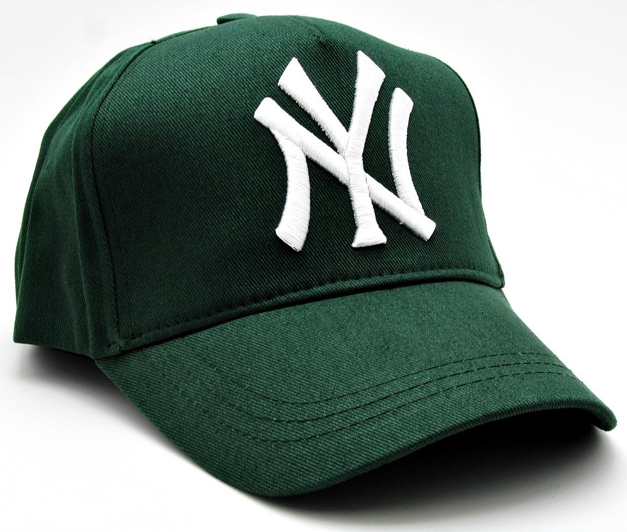 NY Cap Unisex Şapka cp220 - Yeşil Beyaz Yazılı