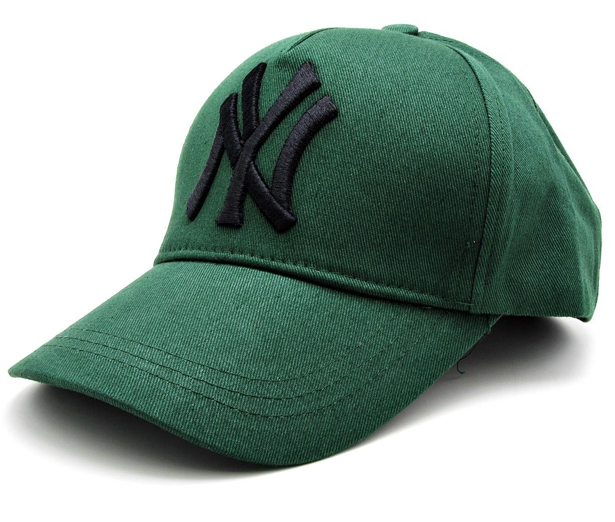 NY Cap Unisex Şapka cp220 - Yeşil Siyah Yazılı