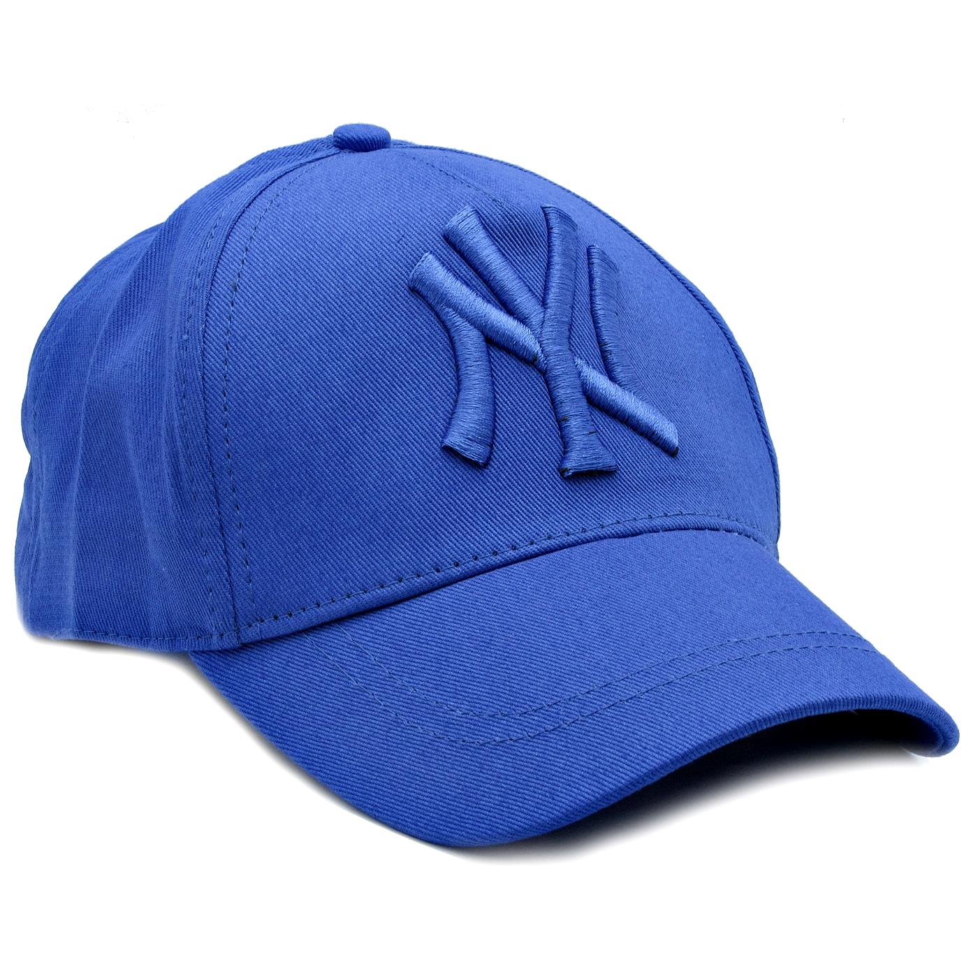 NY Cap Unisex Şapka cp220 - Mavi Mavi Yazılı