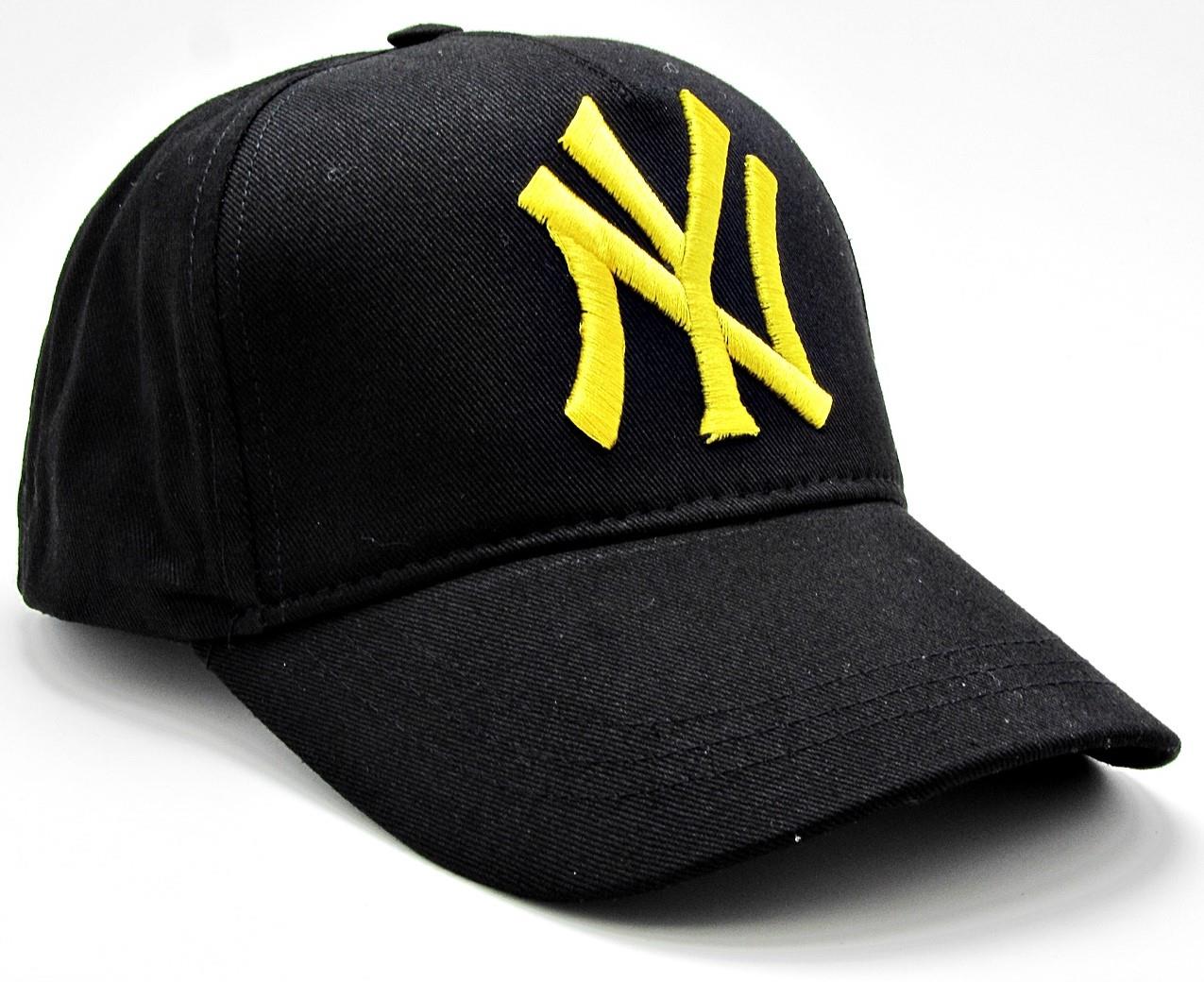 NY Cap Unisex Şapka cp220 - Siyah Sarı Yazılı
