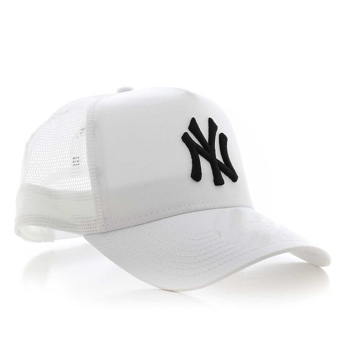 NY Cap Yazlık Fileli Unisex Şapka cp222 - Beyaz