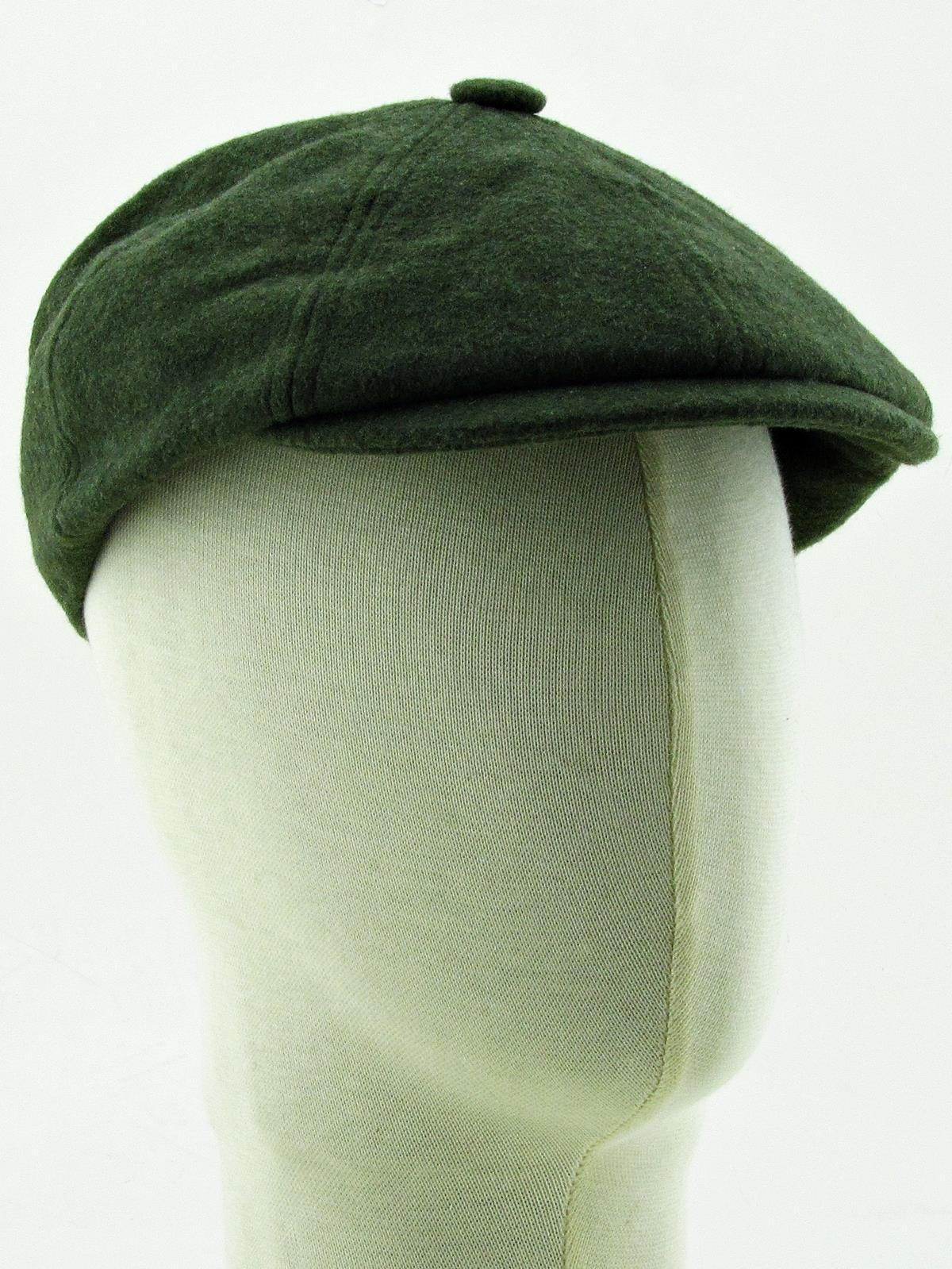 Siyah Erkek Kasket Baretta Beckham Peaky Blinders Şapka cp231 - Yeşil