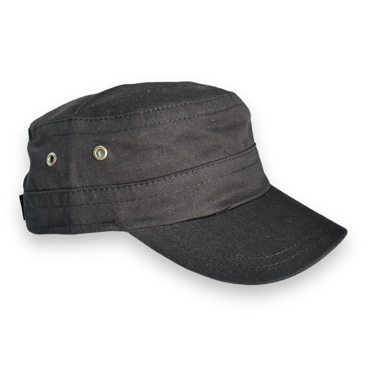 Yazlık Kastro Şapka Avcı Model Erkek Castro Cap cp239 - Siyah